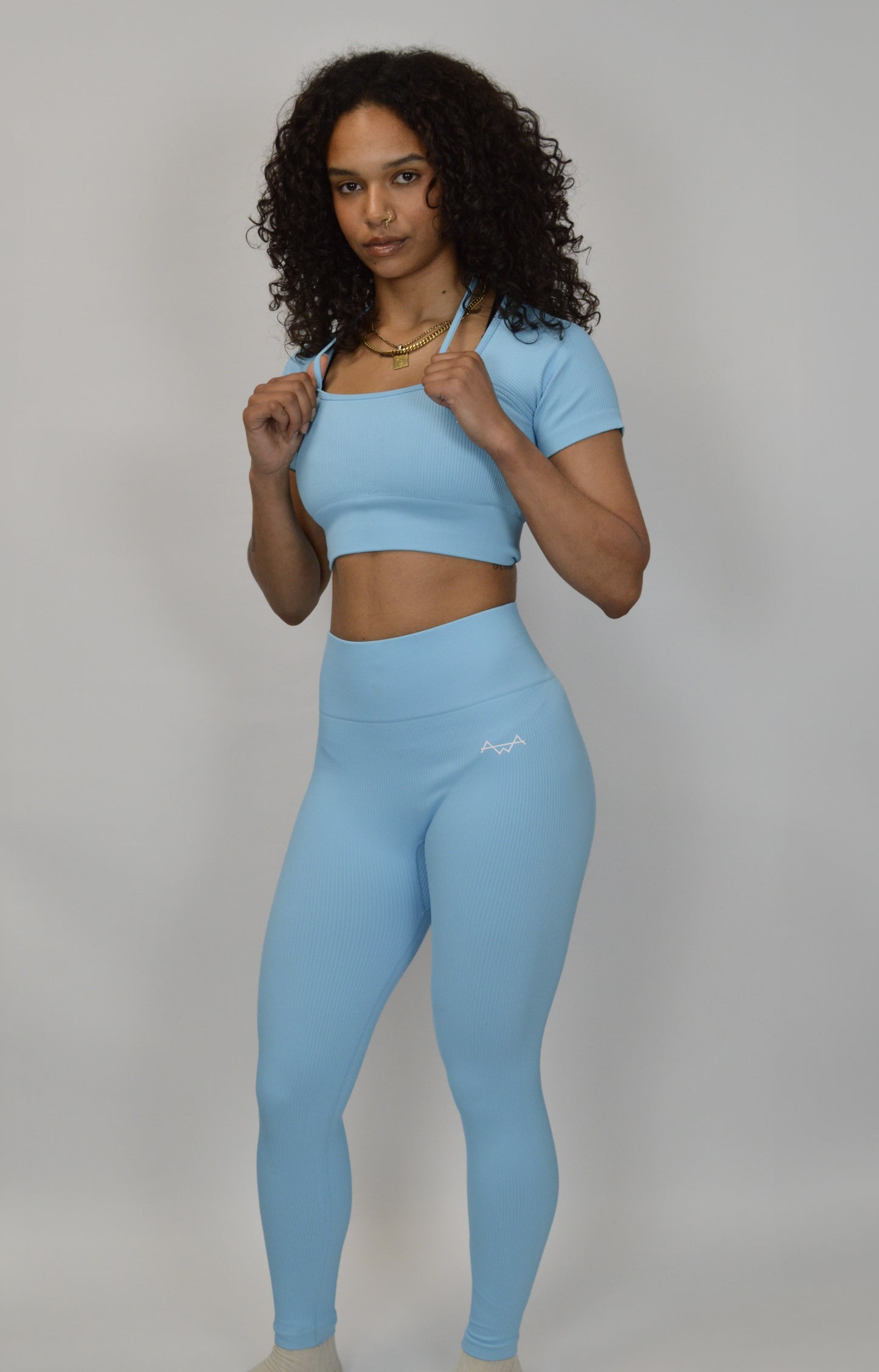 Ribbed Short sleeve crop top