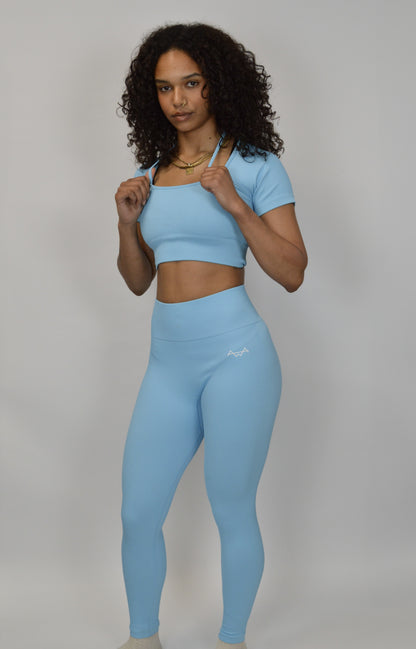 Ribbed Short sleeve crop top