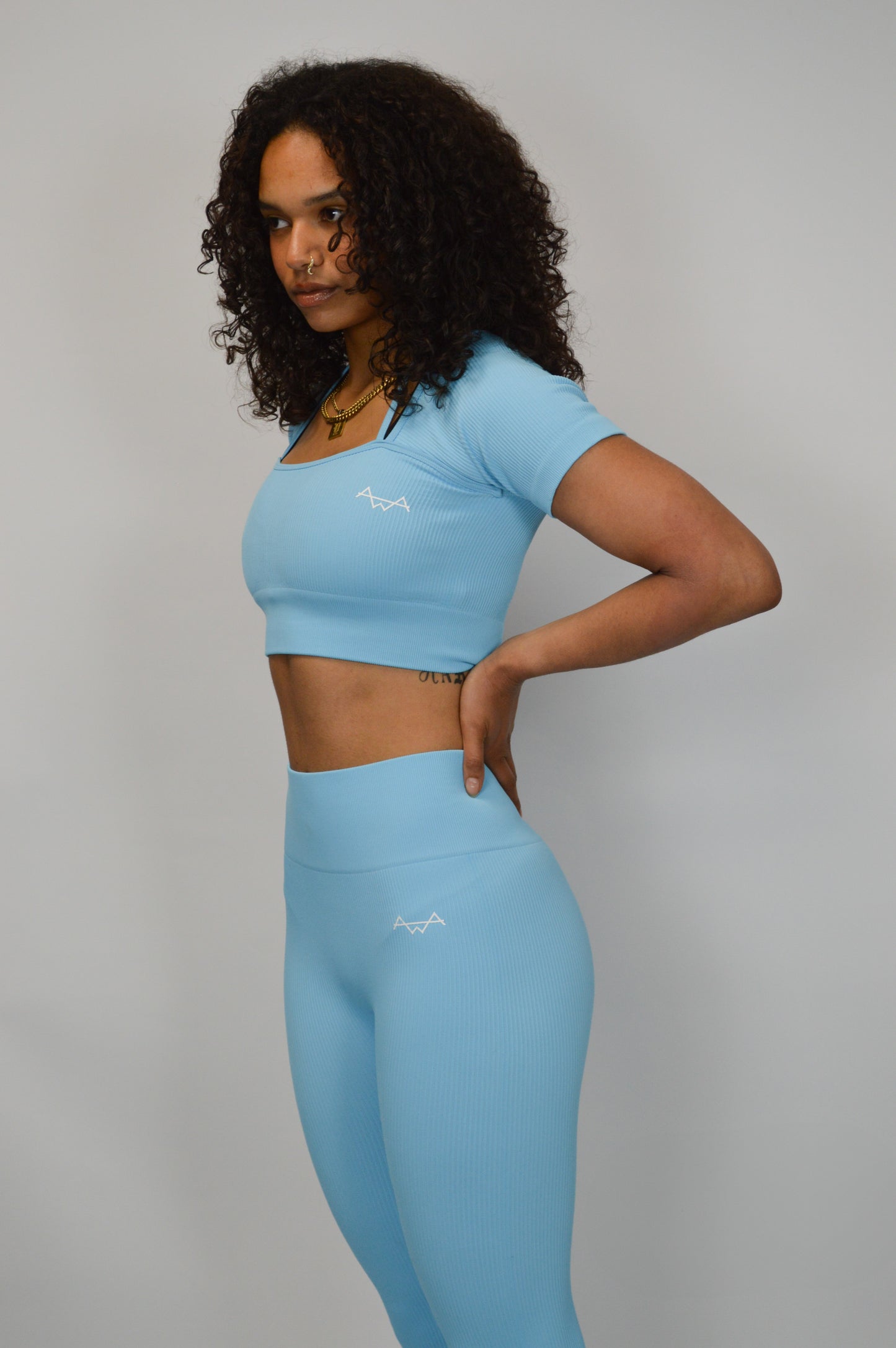 Ribbed Short sleeve crop top